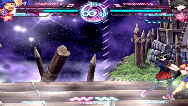 Master Sakura & Heart Aino Vs BEW Karin & Dark Heart Aino [QOB MUGEN] смотреть онлайн