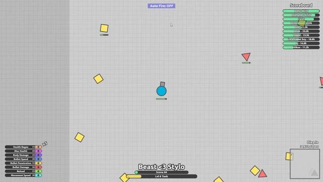 Diep.io - How to autoshoot // Diepio tutorial autofire and controlls! // Destroy the biggest tank! смотреть онлайн