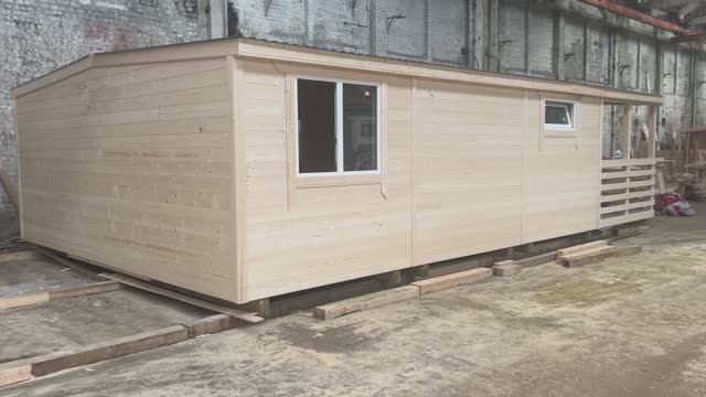 Модульный дом 9.2Х6м. Мини дом. Дачный дом. смотреть онлайн