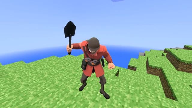 If TF2 Was In Minecraft смотреть онлайн