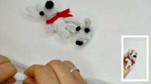 Собака из синельной проволоки / простые поделки