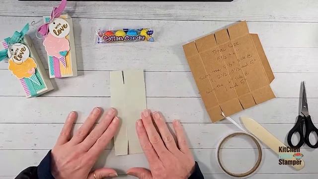 How to make an easy treat box + a SHAMELESS bribe with Kitchen Table Stamper смотреть онлайн