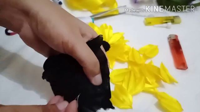 How to make sunflower |Handmade Sunflower| Satin Ribbon Flower, easy sunflower смотреть онлайн