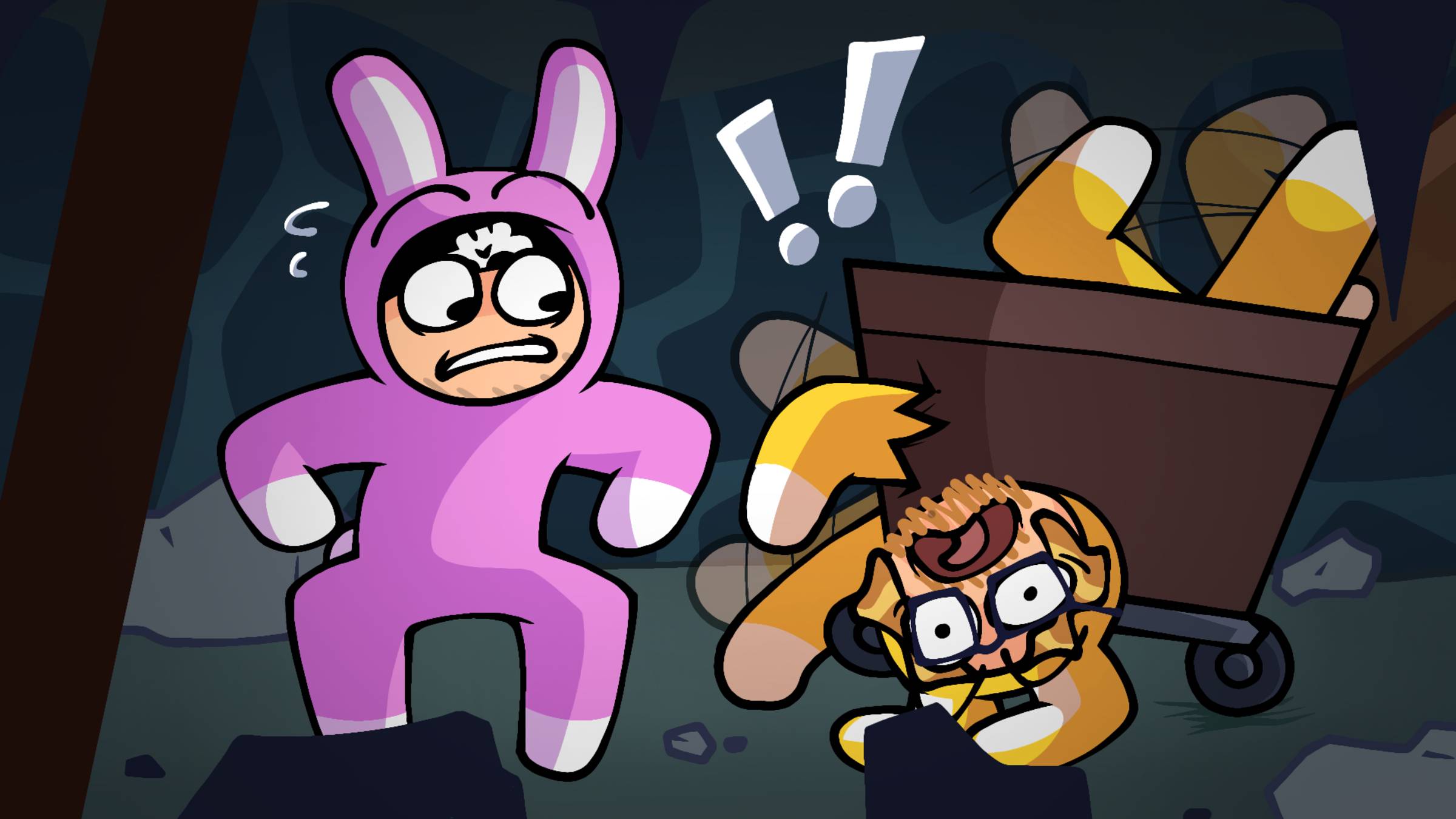 ВИТЁК И ТОХА - СУПЕР КРОЛИКИ! Легендарная коллаба ► Super Bunny Man смотреть онлайн