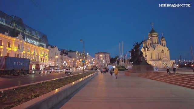Владивосток в вечерних пробках (23 октября 2023). смотреть онлайн
