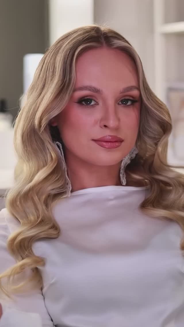 Укладка в стиле американской невесты #прическа #укладка #волосы #локоны