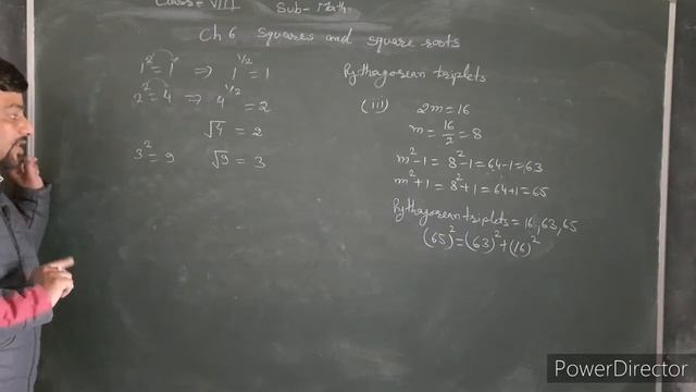 day 3| squares of numbers | Pythagorean triplet | finding square roots | class 8 math смотреть онлайн