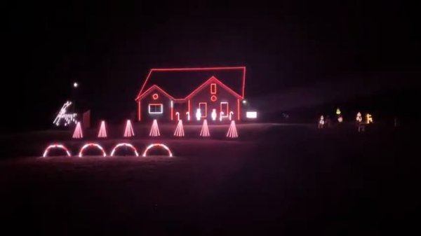 Candy Cane Lane light show