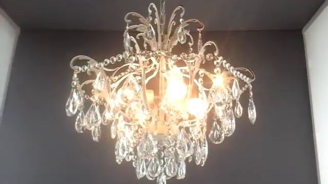 Люстра хрустальная «Диана 4 WG» смотреть онлайн