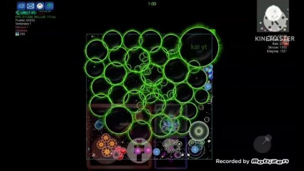 Nebulous.io | tiny map 70k mass+ | campaign mission 1-16 (recombine)