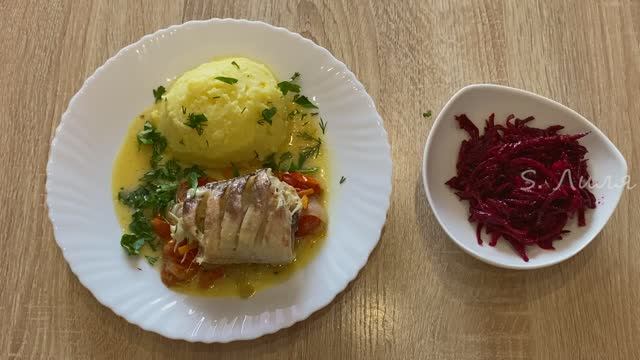 Креветочная рыба конгрио в изумительной подливке. смотреть онлайн