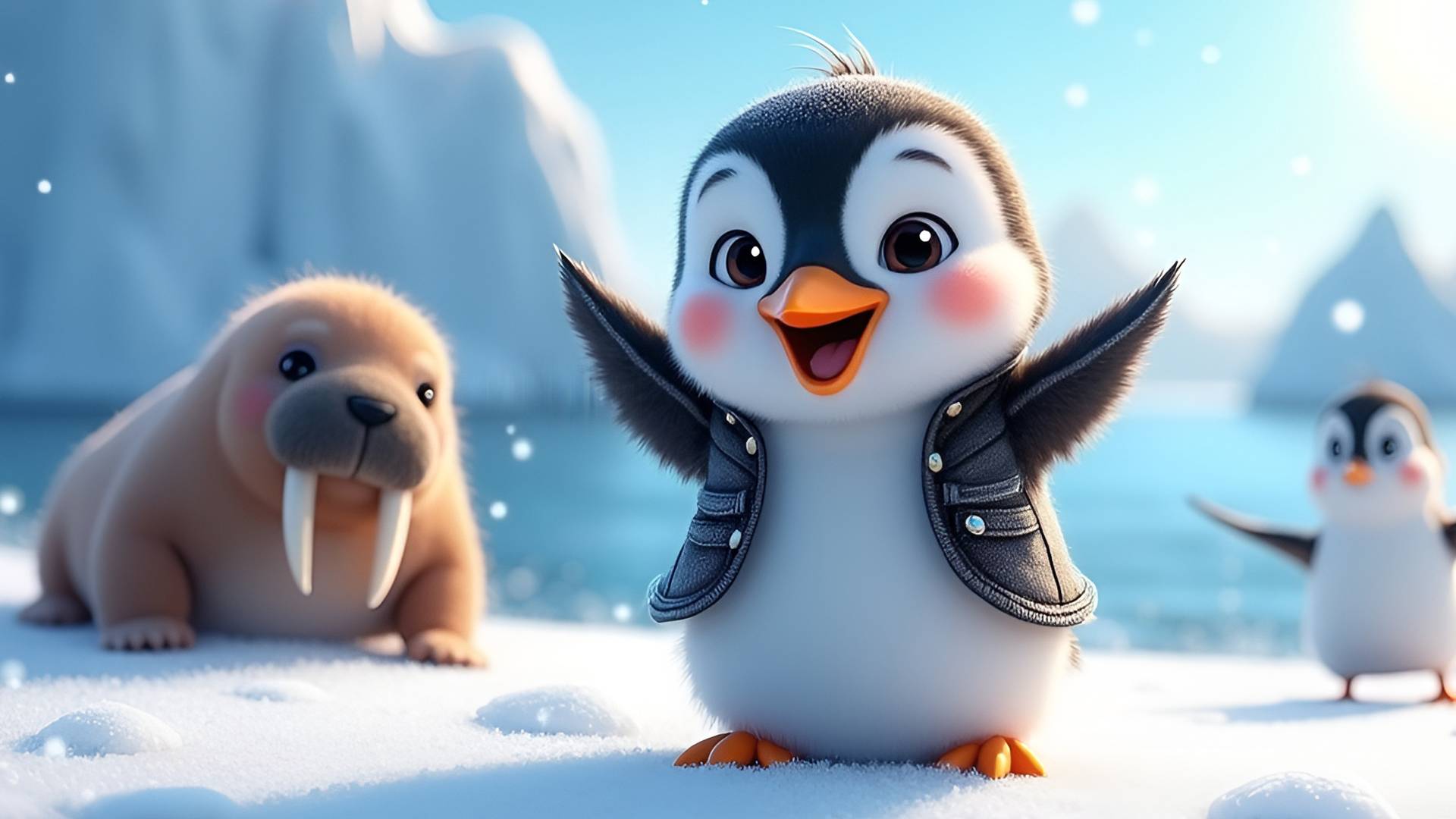 Песенка про пингвинёнка – Весёлая детская песня про дружбу и приключения! смотреть онлайн