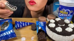 ASMR MASSIVE OREO PARTY, CHEESECAKE, ICE CREAM, CHOCOLATE, DESSERT 먹방 Mukbang Eating Sounds