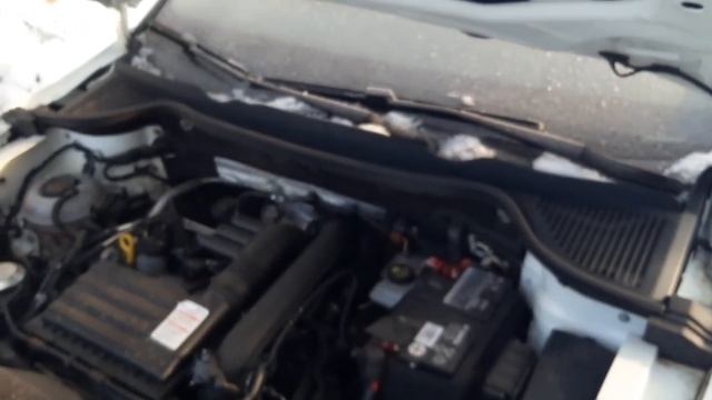 Шкода Карок в минус 20. Запуск и прогрев.