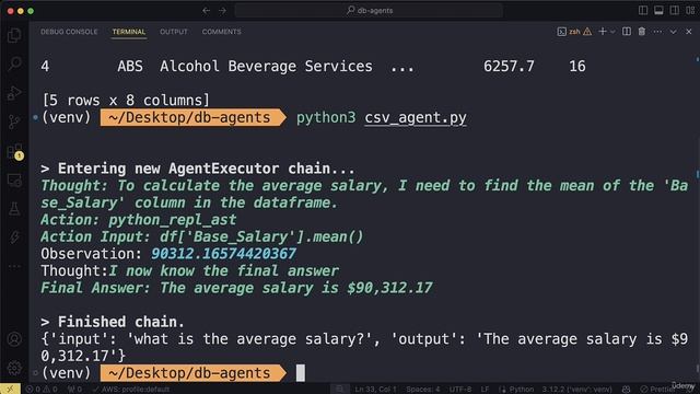 3. Build the CSV Agent and Interacting with the CSV Data смотреть онлайн