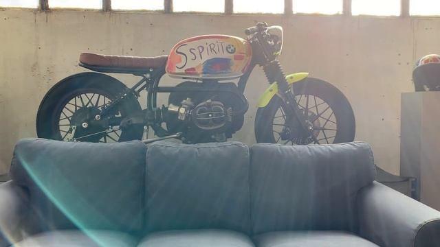 Moto BMW R75 Customizada Artística Lychee Bike Cafe Racer SSpirit смотреть онлайн