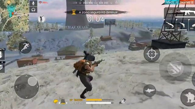 Free Fire - BOOYAH GAMEPLAY SEM EDIÇÃO KZKZKZ