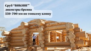 Сруб Викинг: диаметры бревна около 1 метра