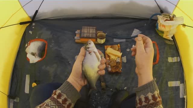 Зимняя рыбалка в палатке на Селигере или как поймать леща в глухозимье