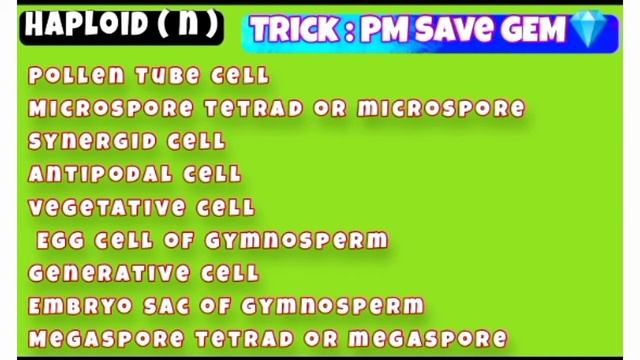 Super Tricks Of Haploid, Diploid , Triploid || Ploidy Of All Plant Parts || смотреть онлайн