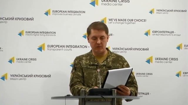 Полковник Олександр Мотузяник, речник Міністерства оборони України з питань АТО. УКМЦ, 1.01.2017 смотреть онлайн