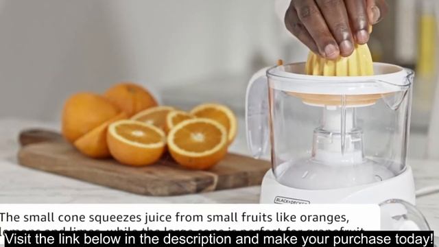 BLACK+DECKER 32oz Electric Citrus Juicer, CJ625, Pressure Activated, Adjustable Pulp Control, Dishw смотреть онлайн
