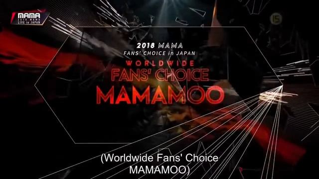 Mama (Mnet Asian Music Awards) 2018 Japan Part 1 Fans Choice