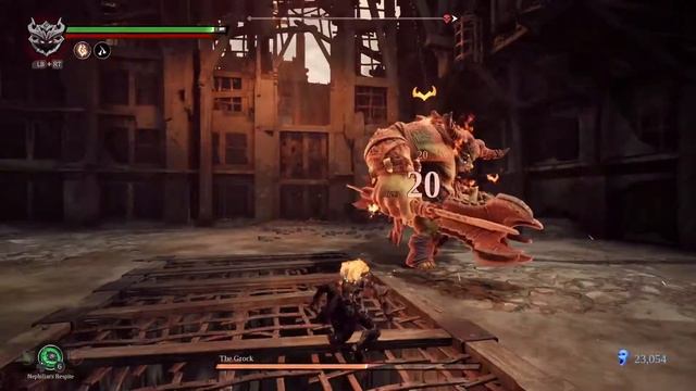 Darksiders 3- vs mini boss The Grock- Armageddon max level смотреть онлайн
