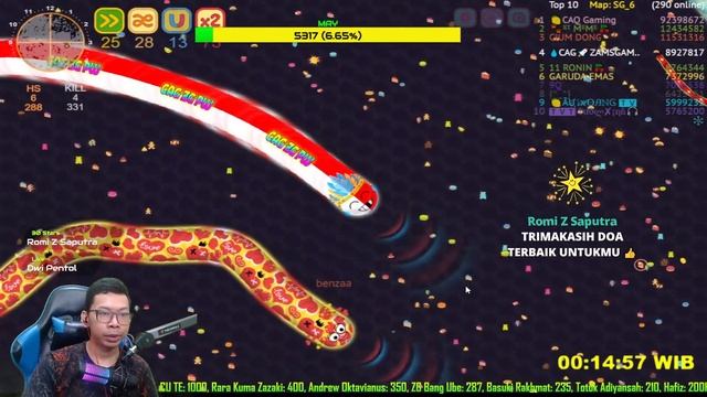 Z4ms GAMMING - Wormate.io - #3 смотреть онлайн