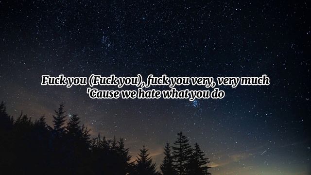 Fuck You (LyricsVideo) || Lily Allen