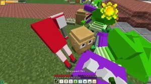 РАСТЕНИЯ против ЗОМБИ но Я могу использовать только Растения Ближнего Боя в Майнкрафт