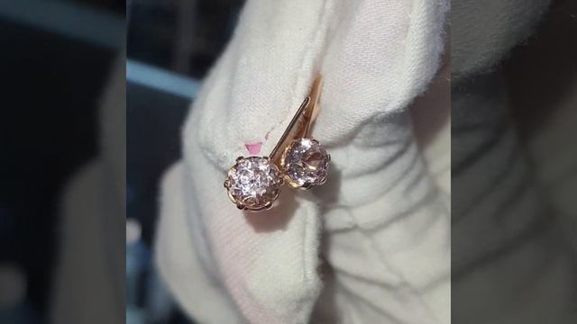 Серьги из золота 583 пробы, сделаны в #СССР #торазсамара #раритет #золото583 смотреть онлайн