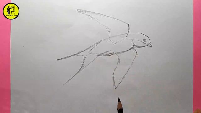 Kolay Kırlangıç Çizimi / Kırlangıç Kuşu Nasıl Çizilir / Adım Adım Kırlangıç Resmi Çizimi смотреть онлайн