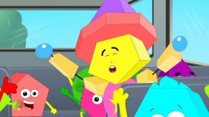 Five Little Circles Jumping On The Bed, Learn Shapes and Nursery Rhymes for Kids