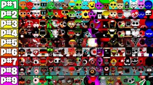 Истинные фазы 1–9 «Все в одном» — все персонажи вместе в Incredibox Sprunki