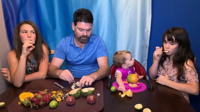 Tropical Fruit Tasting Reactions (Homeschool Project) Part 1 смотреть онлайн