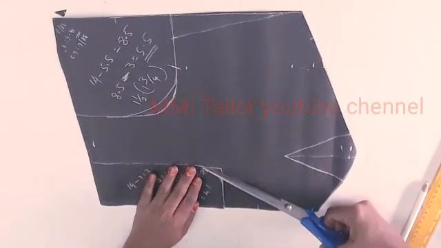 38inch size measurement blouse paper cutting part 2/ 38அளவு பிளவுஸ் பேப்பர் கட்டிங் பகுதி 2 / # смотреть онлайн