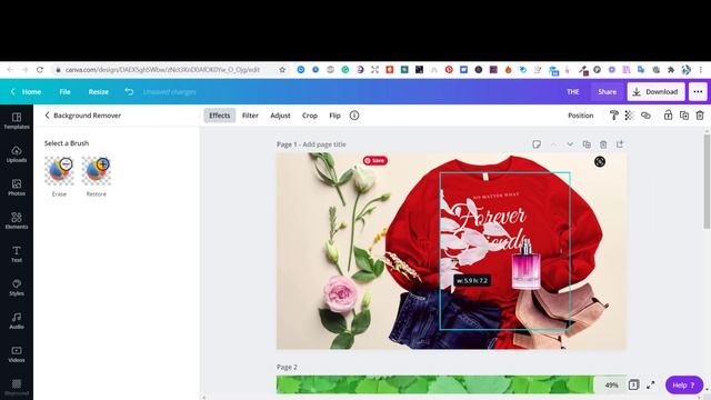 Design Your Own T-Shirt Mock-up Using Canva | T-Shirt Mockup Design смотреть онлайн