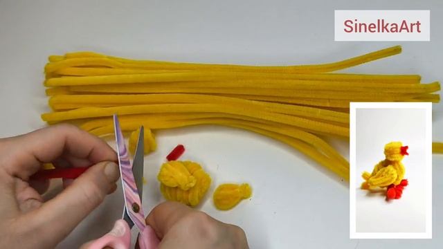 Цыпленок Поделка с детьми из синельной проволоки / Творчество с детьми / Детские поделки / Пасха смотреть онлайн