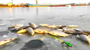 Лютый ЖОР КАРАСЯ!!! ЛОМАЕТ УДОЧКИ! Зимняя рыбалка на карася