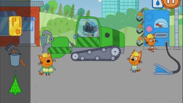 Давай вместе построим домик?! Три кота. Обучающие игры для детей. Мультики. Игры. смотреть онлайн