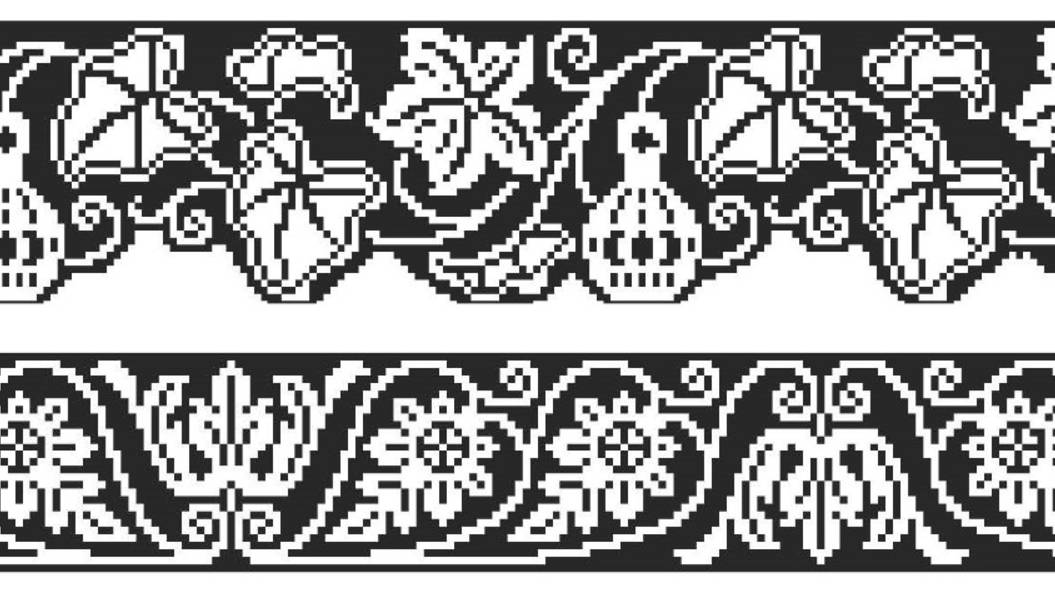 ПОДБОРКА старинных БОРДЮРНЫХ схем. Art Deco (Арт-деко). Рукоделие, вышивка, вязание. Подборка №111. смотреть онлайн