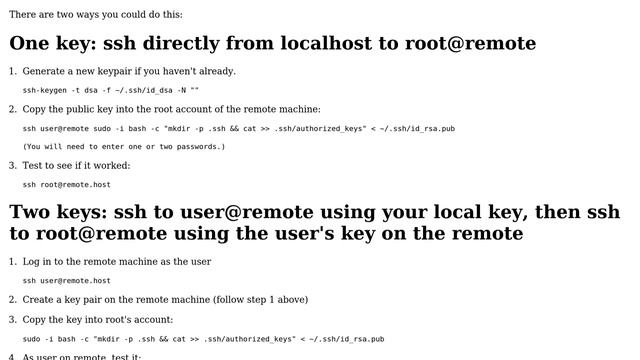 SSH Key with user and root with shell script смотреть онлайн
