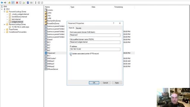 How to create a PTR record in Windows Server 2016 DNS смотреть онлайн