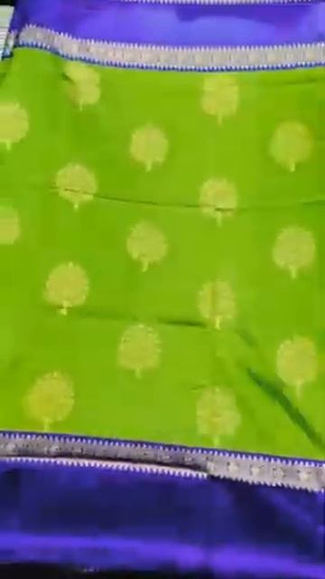 Function wear saree - Green Blue - Golden zari - SENTAMIL CREATIONS #sarees #shorts смотреть онлайн