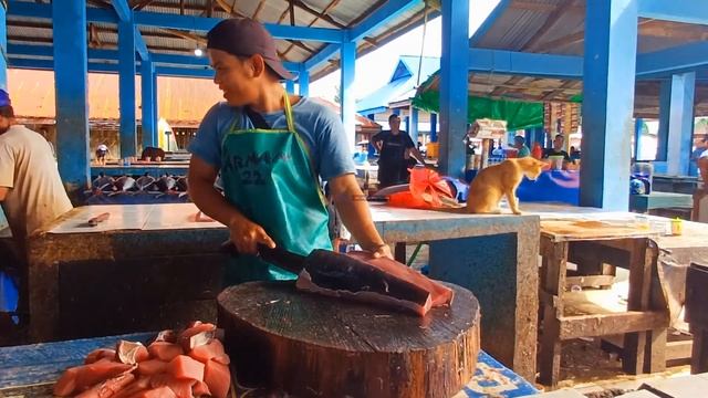 The Amazing Skills ‼️🔥🐬Fantastic moment when Cutting big and fresh tuna by Bro Arman смотреть онлайн