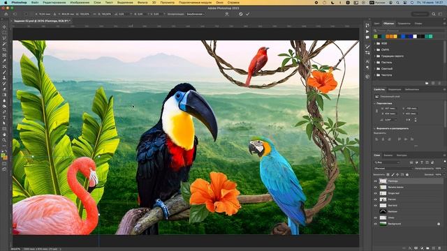 02-04_Редактируем слои Фламинго смотреть онлайн