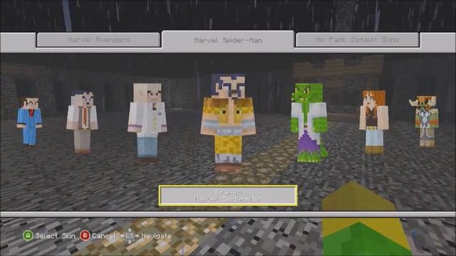 Minecraft Xbox Marvel Spider Man Skin Pack Review смотреть онлайн