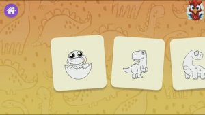 Игра "Рисовайка - Динозавры", Развивающая игра для детей.