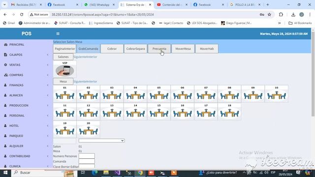 SISTEMA RESTAURANT, CON O SIN INTERNET CONTROLA ATENCION MESA LLEVAR DELIVERY RECETAS CUADRES смотреть онлайн